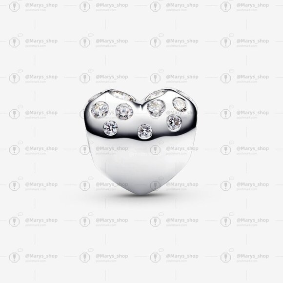 Pandora Pandora Sterling Silver Lab-grown Diamond Heart Charm|Pendant - Picture 2 of 2